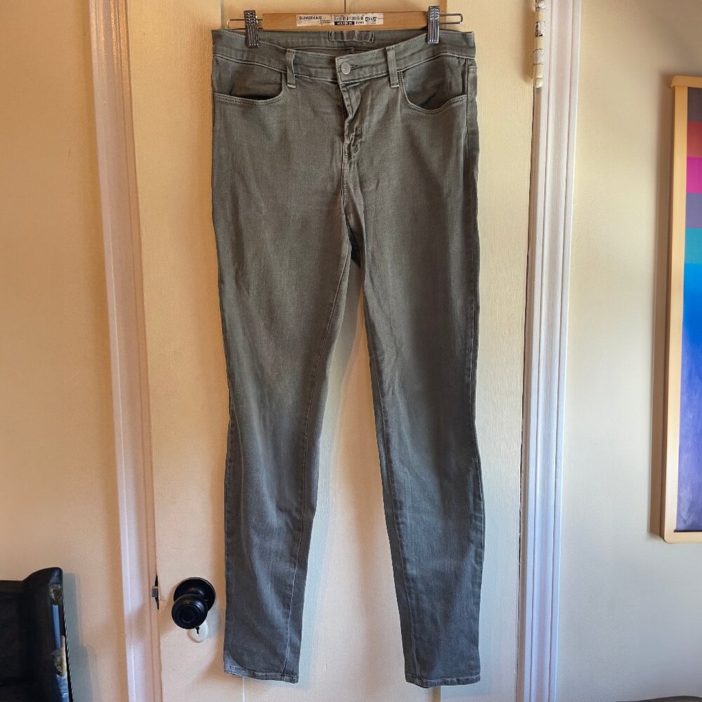J Brand Super Skinny Mid Rise Jeans